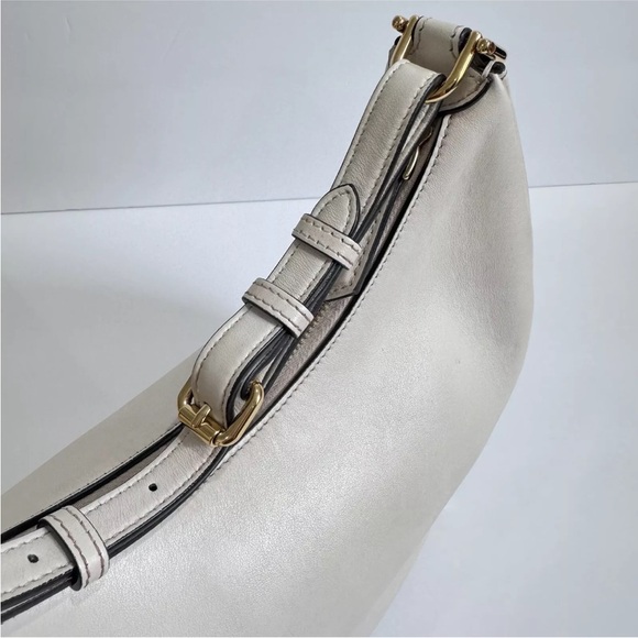 Fendi Fendigraphy Small White Leather Hobo Shoulder Bag Gold Hardware Full Set - Picture 5 of 16